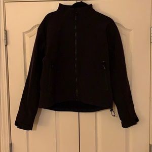 Women’s Oobe black full zip jacket fleece lined.